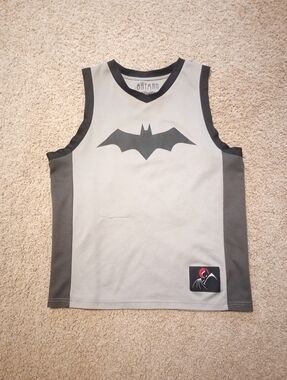 Lootwear Exclusive Bruce Wayne Jersey #25 Mens Size Medium Grey / Black Tank Top